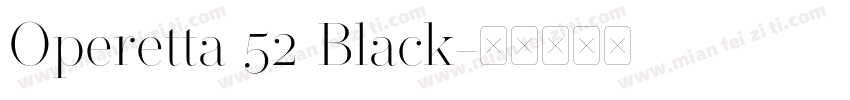 Operetta 52 Black字体转换